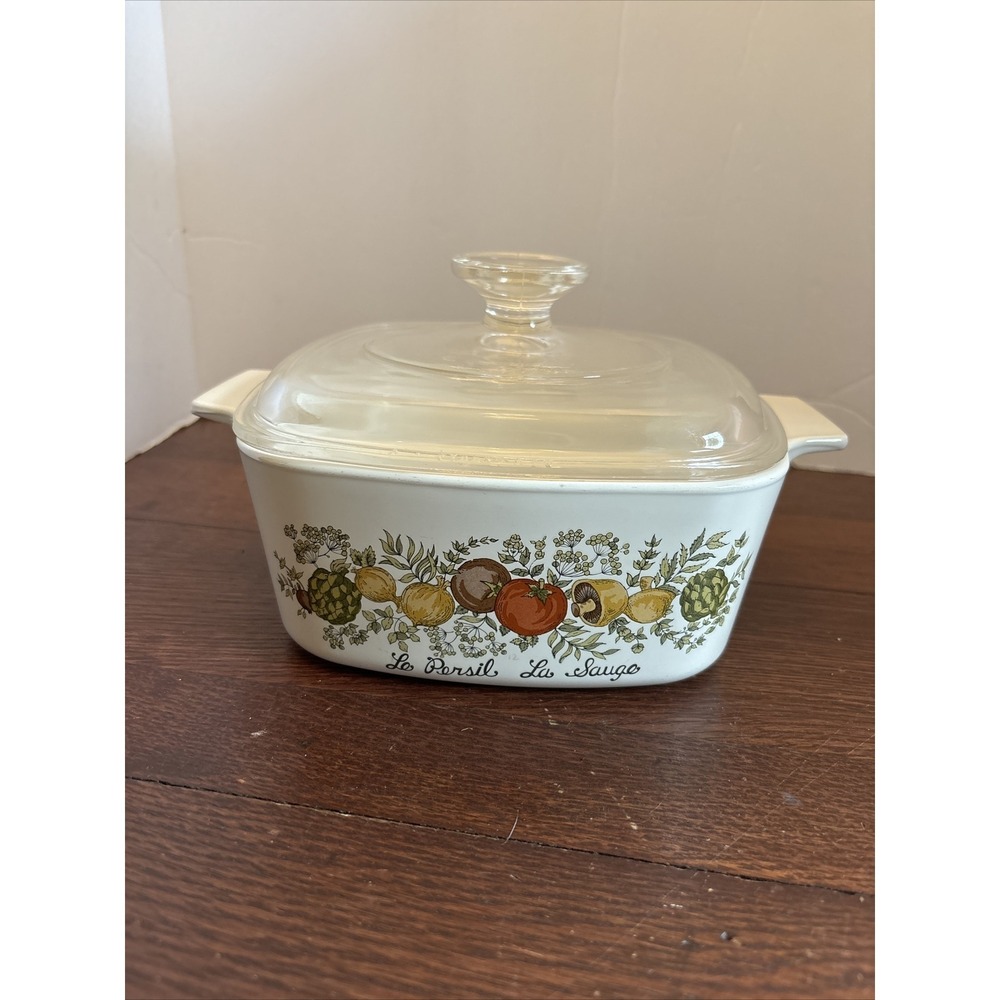 Vintage Corning Ware Spice O Life 1.5 Qt Casserole Dish A-1 1/2-B with Pyrex Lid
